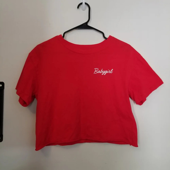 Cold Crush Red Crop Top - Picture 1 of 5